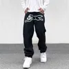 2023 Designer Ropa heren jeans honden print streetwear mannen hiphop baggy jeans broek y2k kleding recht los goth denim trous2542