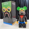 Arti e mestieri Bearbrick 400% Giochi di film Figure Decorazione Fatta a mano Building Block Bear Doll ModelloUV6B