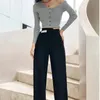 Kvinnor Pants Capris Korean Fashion Casual Women's Pants Lose Straight Wide Ben Pants For Women Office Lady Cargo Pants Woman Pants Baggy Clothing 231101