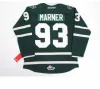 Hockey Jerseys Custom ohl London Knights CCM Premer 7185 93 Mitch Marner Jersey Mitch Marner Embroderie S Hockey Jersey Green Black 100% STI