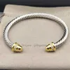 bracelet Bracelet designer jewelry woman charm bracelets women 5mm Round Head Color Separation luxury bangle Buckle Sterling Silver 18k Gold Plated 7ROB