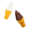 Party Decoration 2 Pcs Simulation Ice Cream Adorable Toy Mini Dollhouse Accessories Ice-cream Po Prop Props Small Lovely Fake Food Decor