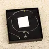 Fempunktsstjärnhänge halsband designer brev choker hänge halsband smycken tillbehör gåvor