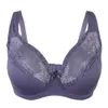 Bras Plus Size Lace para Mulheres Lager Sexy Push Up Bra Bralette Confortável Underwired Underwear Lingerie Tops BH D DD E F G Cup 231031