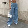 Men's Jeans XURU - European and American Straight Tube Casual Spicy Girl Jeans for Women Sexy Personalized Workwear Pants K7-8150 231101