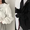 Sudaderas con capucha para mujer, chaqueta para mujer Y2k, sudaderas de manga larga con cremallera completa, abrigo exterior de lana con capucha, tela Punk, Harajuku coreano