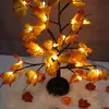 Decorazioni natalizie Albero di acero artificiale Palla di ciliegio Albero da tavolo a led Decorazioni natalizie Pianta finta Decorazione di Halloween Albero di Natale Halloween dicembre 231030