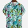 Camisas casuales para hombres Camisa hawaiana Manga corta Impreso Moda de verano de gran tamaño Transpirable Suelto Vintage Lujo Dazn Harajuku Gótico