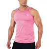 Débardeurs pour hommes Gym Sports Fitness Vest Summer Outdoor Basketball Training High Stretch Séchage rapide T-shirt sans manches Vêtements