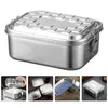 Dinnerware Sets Box Lunch Bento Stainless Steel Container Containers Metal Compartments Snack Handle Containe Camping Be Tiffin Work Single