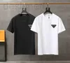 Herr t-shirts populära herr designer sommar t-shirt med triangel metall mönster casual mode 2022 t-shirt pojkar hiphop streetwear topps eur size 0kte