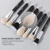 Makeup Brushes Beili 15/25/30st Makeup Borstes Set Inga professionella Natural Goat Hair Foundation Eyeshadow Eyebrow Make Up Borstes 231031