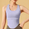 Camisas activas Correa para mujer Yoga Deportes Sujetador Inalámbrico Acolchado Medio Entrenamiento Cultivo Mujer Fitness Running Top