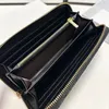 Luxe Designer Klassieke Dubbele Letter Portemonnee Frans Merk Dames Mode Portemonnee Clutch Bag Hoge kwaliteit Luxe Kaviaar Echt Leer Heren Creditcardhouder