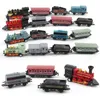 Diecast Model 1/60 Veicoli in lega di auto giocattolo Retro treno a vapore Carrinho De Brinquedo Tirare indietro giocattoli per bambini Set per regali per ragazzi 230331