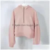 Womens Yogs Hoodie Plover Jackets For Women Coat Hoodies Half Zip Long Sleeve Fleece Sweatshirts With Pockets Drop Delivery Dhwit