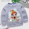 Felpe con cappuccio da uomo Felpe con stampa di pinguini di Natale Felpa per bambini Kawaii Bambini Cartoon Abbigliamento Natale Pullover a maniche lunghe Ragazza Ragazzo Natale Felpa con cappuccio L231101