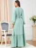 Vêtements ethniques Femmes Robe musulmane Kebaya Kaftan Hijab Abaya Dubaï Luxe Caftan Marocain Robes de soirée de broderie 2023 Ramadan Islam