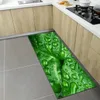 Carpets Green Leaves Kitchen Mat Home Entrance Doormat Luxury Decoration Carpet For Living Room Anti-Slip Bathroom Hallway