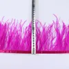 Multicolor Natural Feathers trims fransar hantverk 1 meter lång struts plumas band spets för kostymklänningssömning