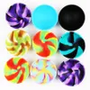 Silicone Dabs concentré plat incassable 2,6 pouces petits accessoires de Dabs de cire d'huile pour fumer les plates-formes pétrolières de collecteur de paille