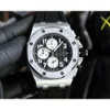 hommes de luxe ap montre ap porcelet montres 7S49 haute qualité mouvement à quartz suisse uhr dos bracelet en caoutchouc transparent montre royal reloj