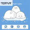 Night Lights LED Bedside Lamp USB Plug-in Dual-use Living Room Bedroom Light Eye Protection Night Light Silicone Seal Lamp Children's Gift P230331