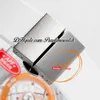 APF 44 mm Aet Remould A3126 Chronographe automatique Montre pour homme Boîtier en matériau composite transparent Cadran rouge Bracelet en caoutchouc blanc Super Version Reloj Hombre Puretime D4