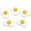 Figuras decorativas 100/50pcs 22 17 mm Mini Flatback Freed Resin Cabochon Eggs Charmos para navegas de recortes de bricolaje de bricolaje