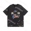 Hiphop Tees Men Designer Tide Tide Thirt Summer Men Women Loose Tees Rapper Street Skateboard Tops Fashion bedrukt shirt