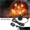 Andere Event-Party-Zubehör Andere Event-Party-Zubehör Halloween-Nebelmacher Trasonic Water Pond Fountain Fogger mit 12 LED-Licht Fla Dhki8