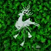 Christmas Decorations 20cmx13cm Cute Tree Deer Shape Electroplating Gold/Silve/Red Pendants Bells Birthday Party Drop Ornaments