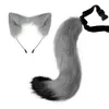 Party Supplies Fashion Sexy Headband Tail Set Cute Fur Plush Hairpins Hairband Halloween Anime Cosplay Prop Foxtail Kit Accessories