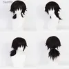 Anime Costumes Anime Demon Slayer Kimetsu No Yaiba Tomioka Giyuu Cosplay Come Accessories Suit Uniforms Comes Wig Child Adult Party GiftL231101