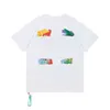 ニューオフメンズTシャツデザイナーラグジュアリーオフホワイトクラシックTシャツ矢印グラフィティスウェットシャツメンズと女性Tシャツファッションカップル複数のスタイルヒップホップティーY0