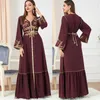 Roupas étnicas Mulheres Vestido Muçulmano Kebaya Kaftan Hijab Abaya Dubai Luxo Caftan Marocain Bordado Vestidos de Noite 2023 Ramadan Islam