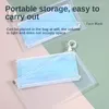 Storage Bags Mask Bag Anti Dust Disposable Face Masks Save Holder Keeper Portable Waterproof Zipper Pocket For Travel