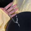 Chains Gothic Irregular Stone Star Necklace Grunge Moonstone Choker Necklaces For Women Goth Kpop Punk Peadant Collar Jewelry Gift