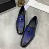 P MM 2023 Leder Casual Männer Schuh Mode Herren Wohnungen Runde Kappe Bequeme Büro Männer Kleid Schuhe Plus Größe 38-45 11 PM9B