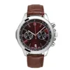 最新のクロノグラフメンズデザイナーウォッチOrologio di lusso Japan Quartz Movement Mens Watches Leather Strap Male Wristwatches Mont2058