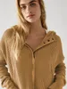 Robe de deux pièces automne hiver gaufre sweat-shirt pour femme décontracté sweat à capuche zippé à manches longues pull streetwear veste roupa chic manteau femme 231031