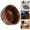 Bowls Decor Practical Wood Bowl Noodle Jujube Natural Container Wooden Evil Eye Pattern