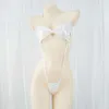 Ani Anime Girl Laser Bow One Piece Swimsuit Uniform Women Bodysuit Pamas Costume Cosplay cosplay