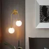 Lampade da parete Stile moderno Glassa di marmo Articoli decorativi per la casa Applique lunghe Candele Impianto idraulico industriale Interruttore lampada a led