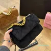 Designer -winter suede bag 26cm chain crossbody women bag Diamond Lattice luxurys handbags plaid flap cross body bags shoulder