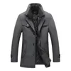 Men's Wool Blends High Quality Winter Coats Male Business Casual Trench Coats Men Cashmere Trench Coats Winter Jackets Overcoats Wool Blends 5 231101