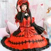 Anime Kostuums Anime DATUM EEN Tokisaki Kurumi Cosplay Kom Pruik Fancy Gothic Lolita Prinses Jurk Vrouwen Nachtmerrie Halloween Party OutfitL231101