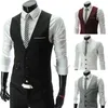 Hommes gilets marque costume hommes veste sans manches Vintage mode printemps automne grande taille gilet Chaleco Traje Hombre mariage 230331