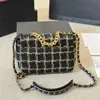 Crossbody Designer Torby Kobiety 19 worków grube torby na ramię Chian Torebki torebki torebki zimowe torby krzyżowe Messenger torebki 231015