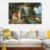 Peinture à l'huile imprimée sur toile, la chute de l'homme, Adam et Eve, Peter Paul Rubens, affiche photo pour décoration murale de salon